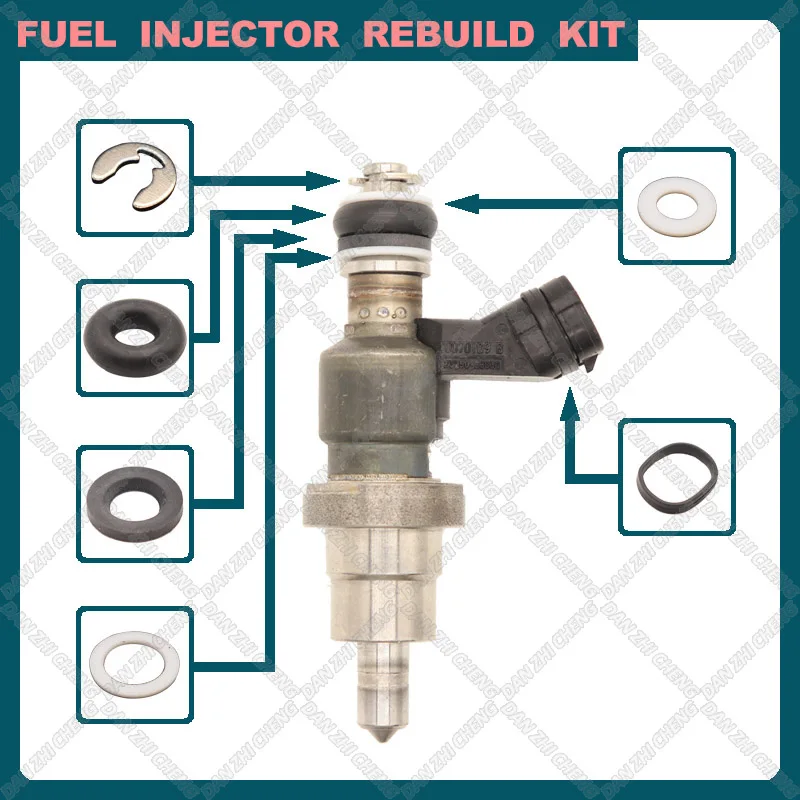 FUEL INJECTOR REPAIR KIT for Fuel Injector Toyota RAV4 Avensis Opa 02-05 1AZFSE 23250-28030 23209-28030 - 0