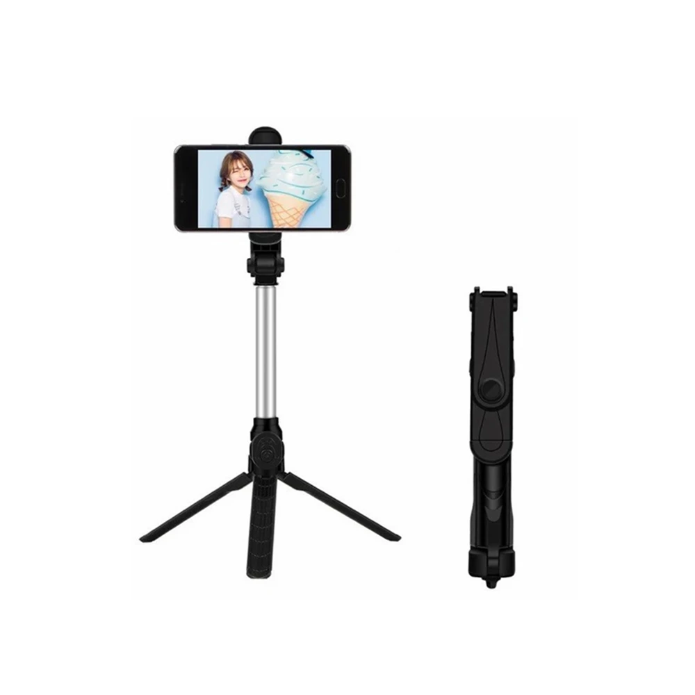 Xt10 mobiiltelefoni bluetooth selfie kinni integreeritud statiiv multi-funktsioon support live video telefoni omaniku iphone 11 xr - 0