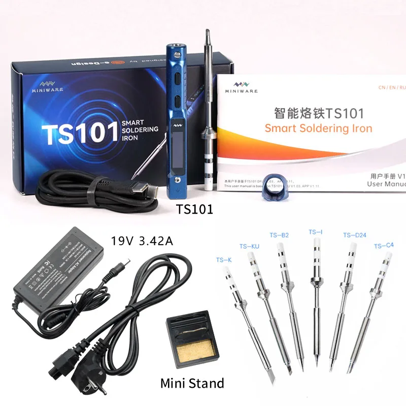 TS101 Blue Smart jootekolb BC2 Nippi 90W Kaasaskantav SM USB-C-Liidese Jaoks, Keevitusseadmed Pidev Reguleeritav Temperatuur - 0