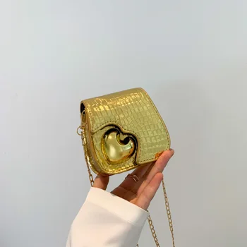 2023 Kuldne Kott Suvel Tüdrukud Dekoratiivsed Kott Väike Ruut Kott Moe Messenger Bag Naiste Võti Huulepulk Õlakott