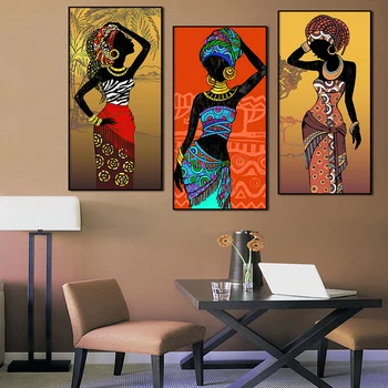 3 paneeli Kokkuvõte Naiste Seina Maali Kunst Pildid Joonis Plakatid ja Pildid Cuadros Eest elutuba Kodu Kaunistamiseks