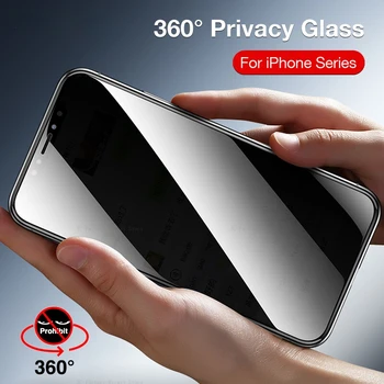 360 Privacy Screen Protector For iPhone 11 12 13 14 Pro Max 12 13 Mini Karastatud Klaas iPhone X Xs Max XR 7 8 Plus SE3 SE2