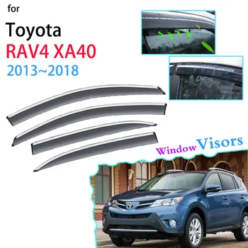 4x Kilpi Toyota RAV4 RAV 4 XA40 2013~2018 Aknas Visiirid Varikatus Sun Vihma Varju Valvur, Kaitsja, Auto Tarvikud 2014 2015