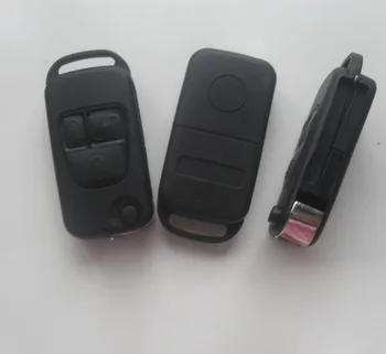 5TK Kokkuklapitavad Flip Remote Key Shell 3 Nupud Mercedes-Benz Auto Võtme Toorikud Juhul 2/4 Pala