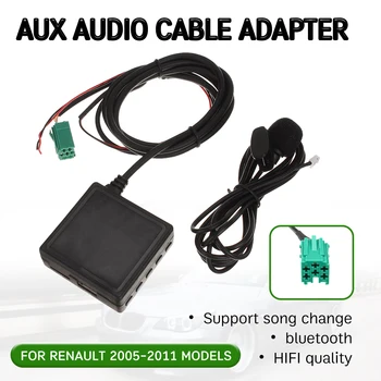 bluetooth-Vastuvõtja Aux Kaabel USB,mikrofoni Käed-vabad Aux Adapter Renault Clio,Kangoo,Megane 2005-2011