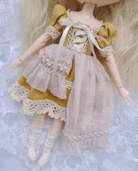 Blythe riided kleit, käsitöö asümmeetriline seelik 1/6 30cm BJD anime girl (Sobib Pullip,Ob24, Licca)