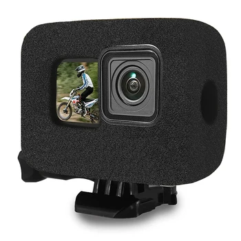 Eest GoPro HERO 11 Must Esiklaas Wind Noise Reduction Sponge Vahu Puhul Go Pro 11 10 9 Action Kaamera Accessorie