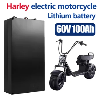 Harley elektriauto Liitium Aku Veekindel 18650 Aku 60V 100Ah Kaks Ratast Kokkupandav Citycoco Electric Scooter Jalgratas