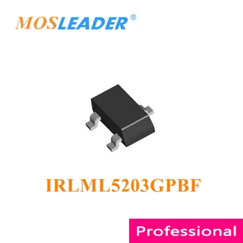 Mosleader IRLML5203GPBF SOT23 3000PCS IRLML5203GTRPBF IRLML5203G IRLML5203GTR P-Channel 20V 30V Kõrge kvaliteediga Hiina kaupade