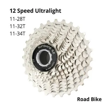 Päikest 12 Speed Kassett Road Bike Ultralight 34T 32T Cassete 12v jaoks Shimano Sram 12-speed Hammasratas HG Roadbike Jalgratta Osad