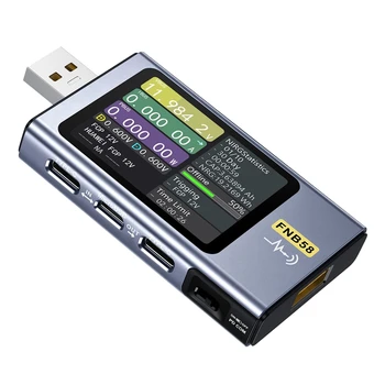 USB-Tester 4-28V 7A LCD USB-A&C Pinge voolu Tester, Multimeeter Bluetooth, PD2.0/PD3.0,QC2.0/QC3.0