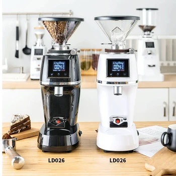 Uus Kohviveski 60mm Roostevaba Terasest Kooniline Lihvimis Ketas Nupuvajutusega Ajastus Kvantitatiivne Elektrilised Espresso Coffee Mill