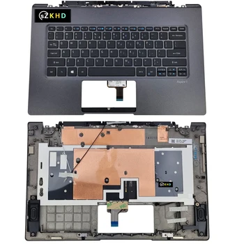 Uus Originaal Jaoks Acer Aspire R7-372T inglise Taustavalgustusega NR Touch Pad Palmrest suurtähe Klaviatuuri Bezel Top Juhul Sülearvuti C Shell