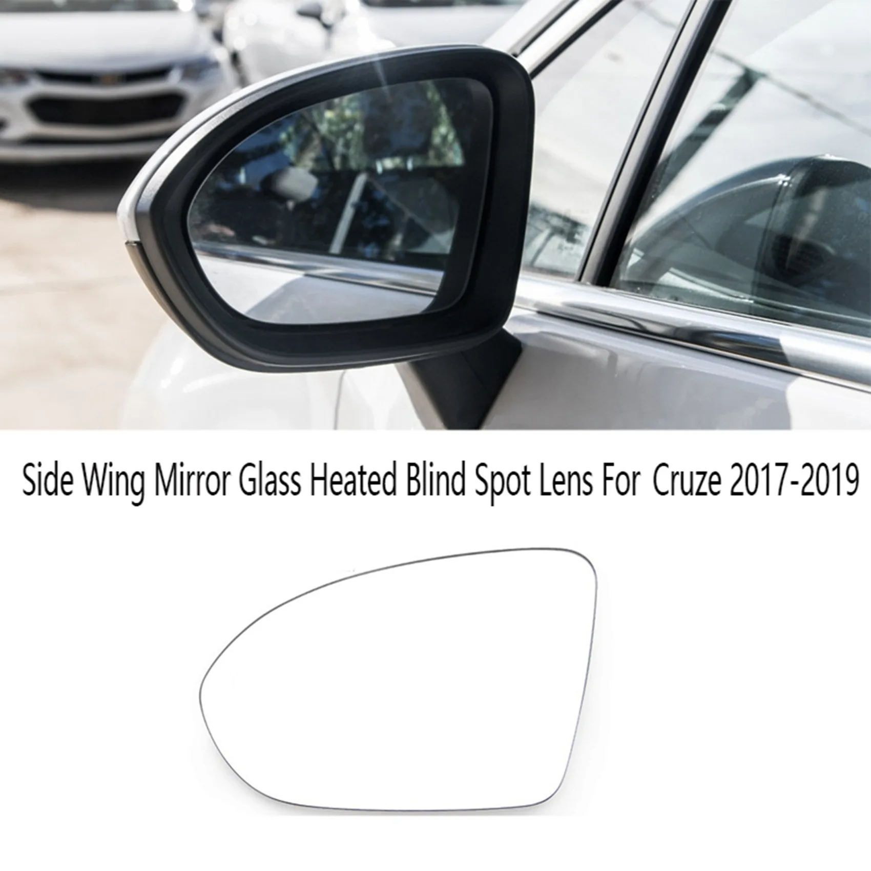 Vasakule-Paremale Juhi Kaassõitja Poolel Välispeeglid Klaas Soojendusega Blind Spot Objektiiv Chevrolet Cruze 2017-2019 - 1
