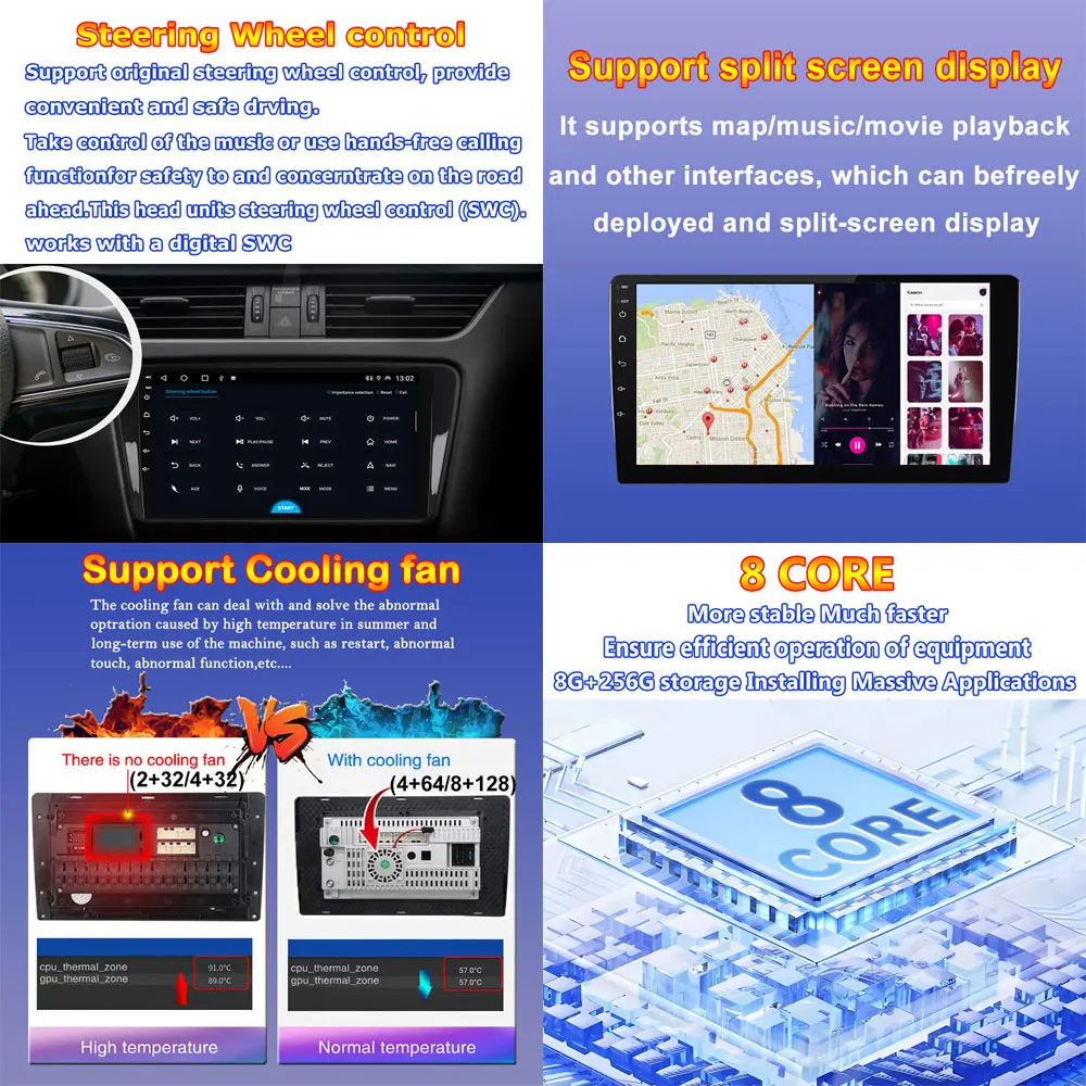 Android 13 Carplay 5G WIFI Auto Raadio Multimeedia Hyundai Elantra Avante I35 2011-2016 Navigatsiooni BT Video, GPS DSP 4G Lte - 2