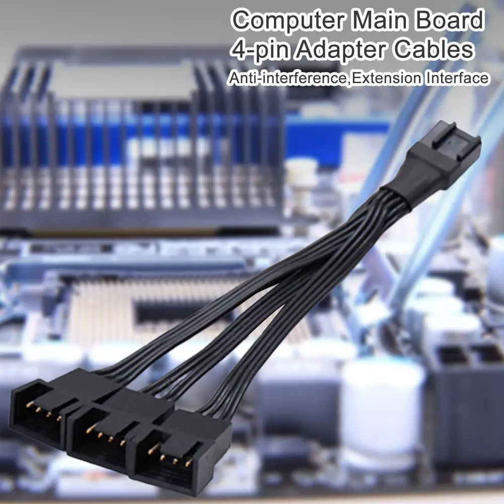 5tk Universaalne pikendusjuhtmeid PVC Adapter Kaablid Suure Jõudlusega 4-Pin pikendusjuhtmed Anti-interferentsi - 2