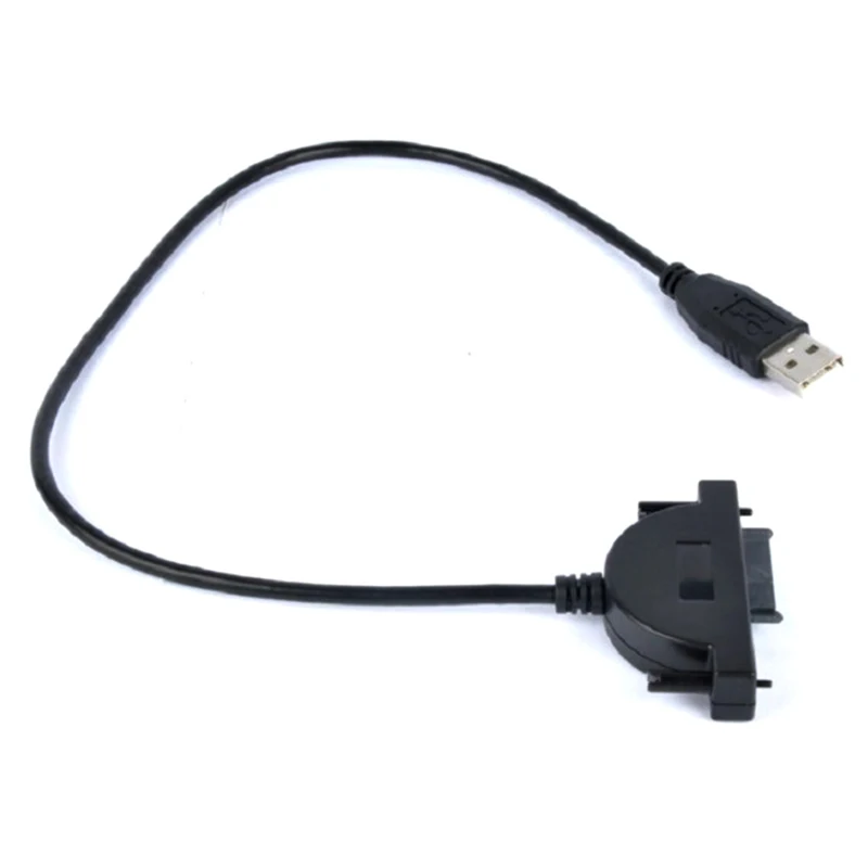 Kuum 1tk USB 2.0 Mini Sata II 7+6 13Pin Adapter Sülearvuti CD/DVD ROM Kahe Drive Converter Kaabel Kruvid Püsiv Stiil - 3
