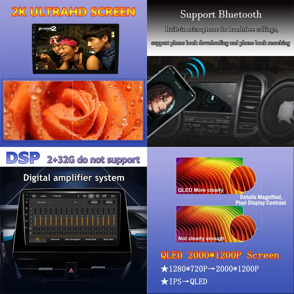 Android 13 Carplay 5G WIFI Auto Raadio Multimeedia Hyundai Elantra Avante I35 2011-2016 Navigatsiooni BT Video, GPS DSP 4G Lte - 3