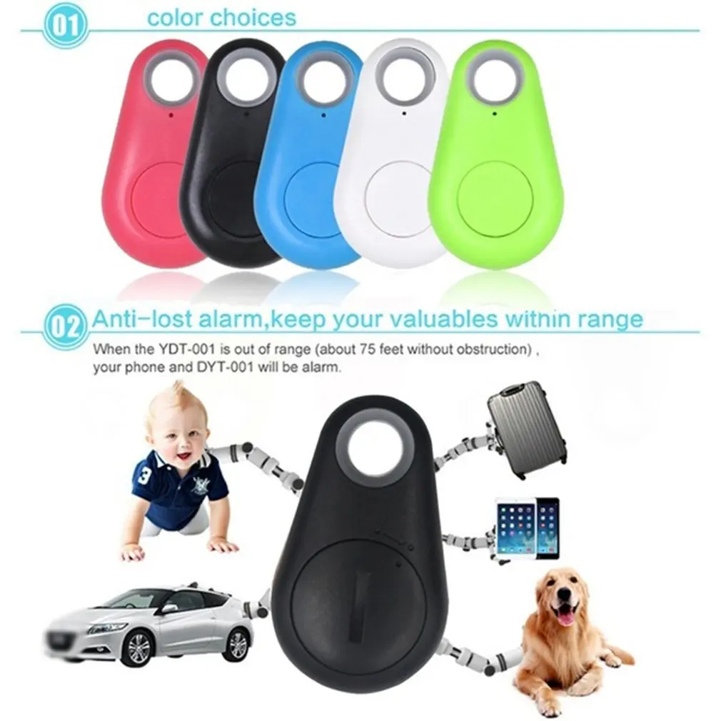 Mini Jälgimise Seade Mood Tark Koer Lemmikloomad Bluetooth-5.0 Anti-kadunud Häire Sildi Traadita Lapse Kott Rahakoti Key Finder Locator - 3