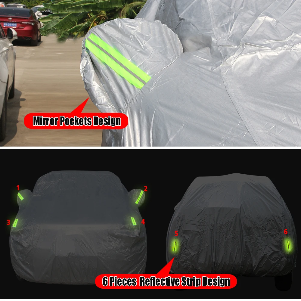 Täielik Auto Kaas Acura CSX Väljas Päike Anti-UV-Vihm, Lumi, Udu Tolmukindel Kaitse Auto Katta - 3