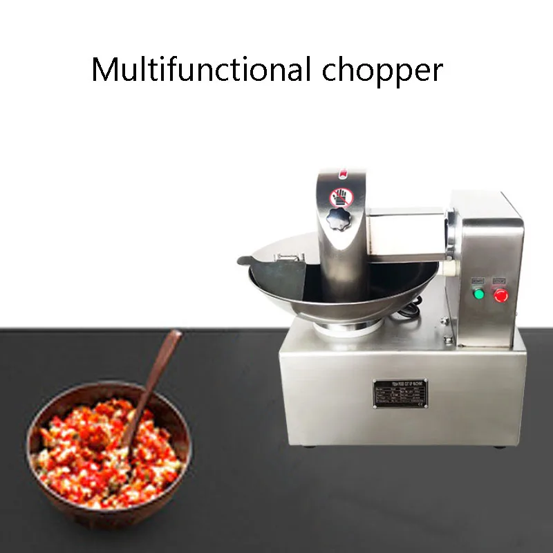 Automaatne Chopper Kaubanduslik Kaussi Lõikamise Masin Multi-function Köögivilja Töötlemine, Liha, Haki Sibul ja Ingver Täidis Tegija - 4