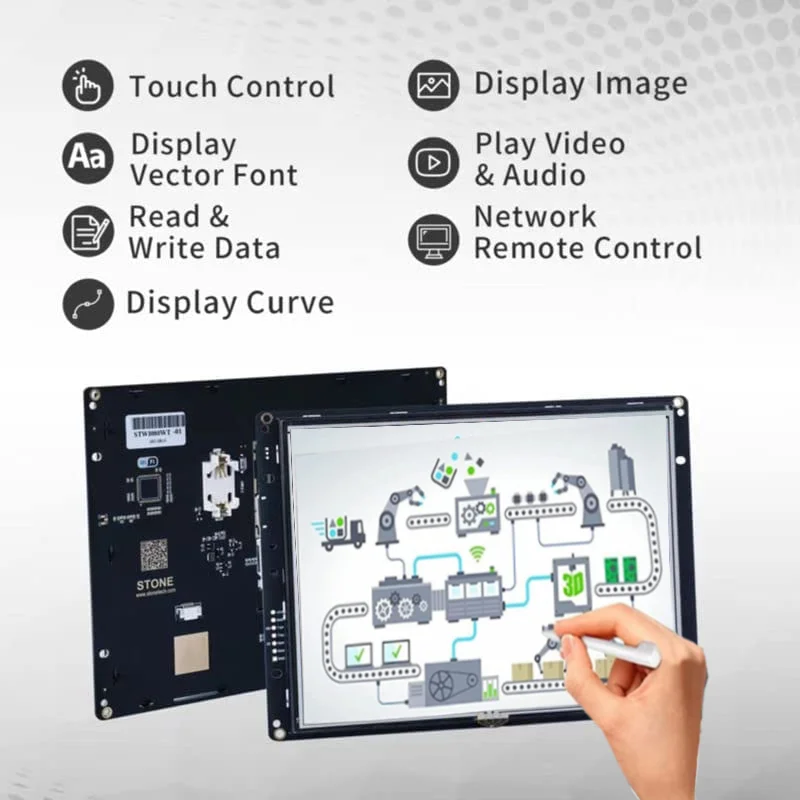 3.5 Tolline HMI Intelligentne TFT LCD Ekraan Puutetundlik Paneel Põimitud Süsteem - 4