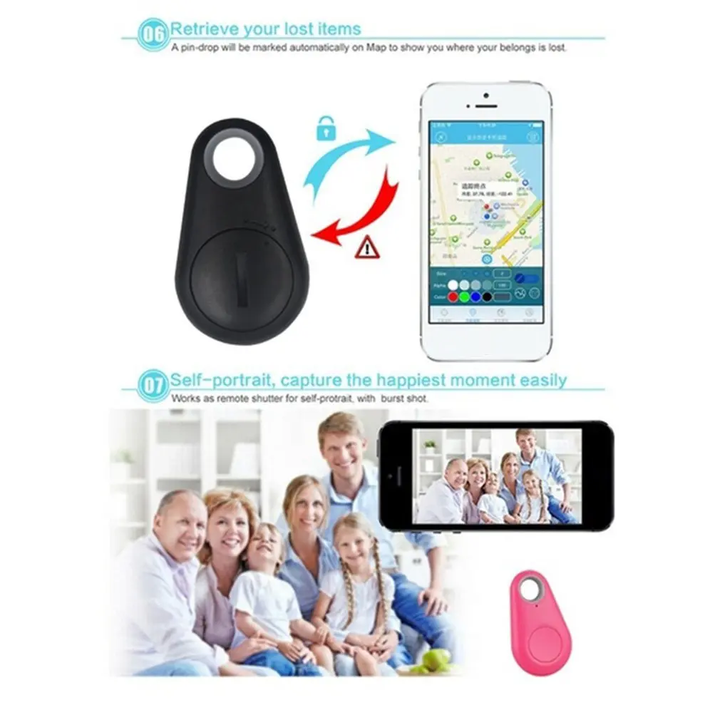 Mini Jälgimise Seade Mood Tark Koer Lemmikloomad Bluetooth-5.0 Anti-kadunud Häire Sildi Traadita Lapse Kott Rahakoti Key Finder Locator - 4