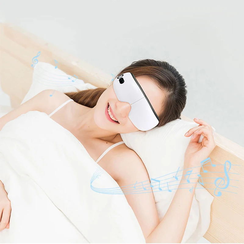 Smart Turvapadi Vibratsiooni Silma Massager Silmade Hooldus Vahend Kuuma Kompress Toetama Bluetoothi Silmade Väsimus Massaaž Prillid - 4