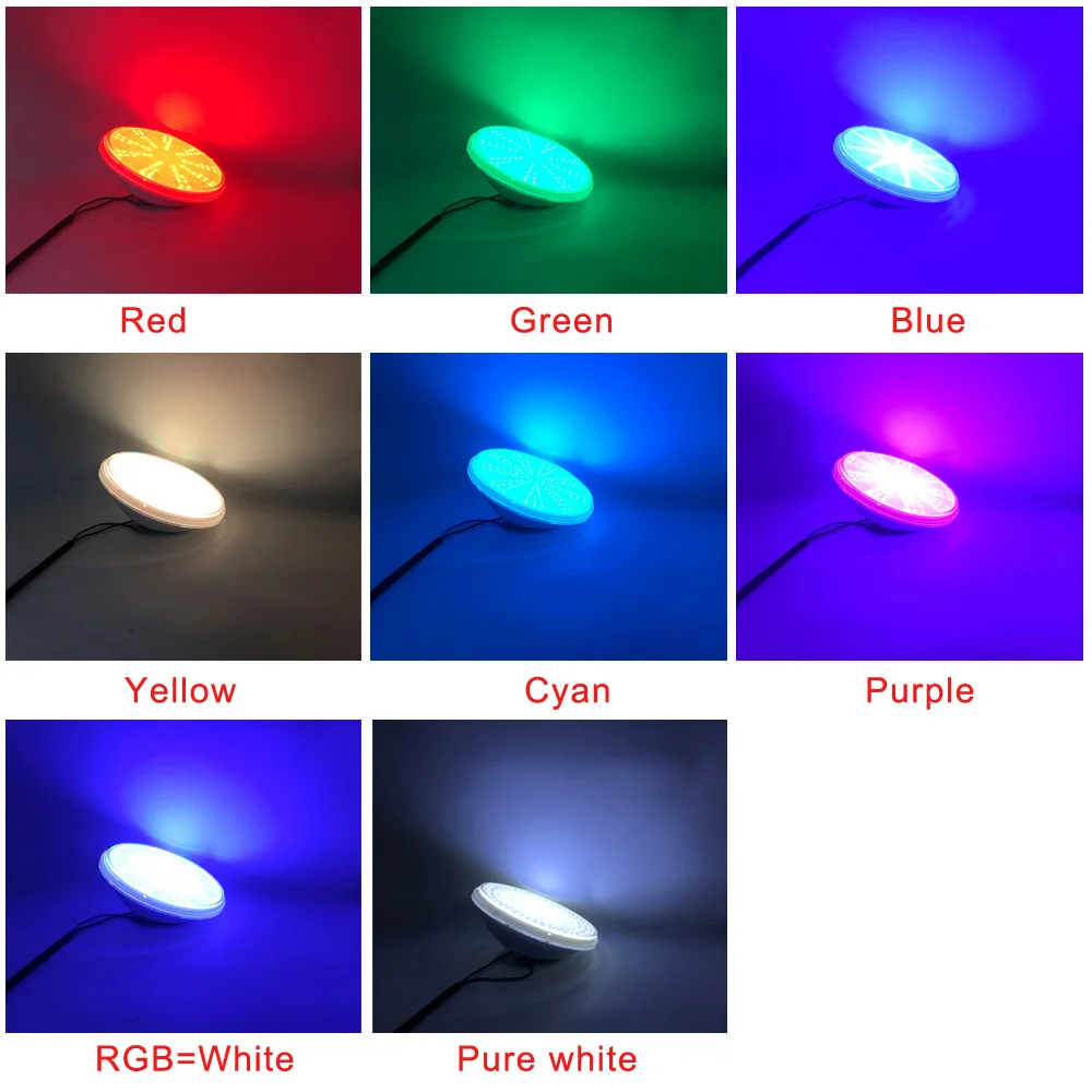 Multi-Color LED lamp koos pulti 25W 40W 55W PAR56 Tähelepanu LED Piscina 12V AC Täidetud Vaik - 5