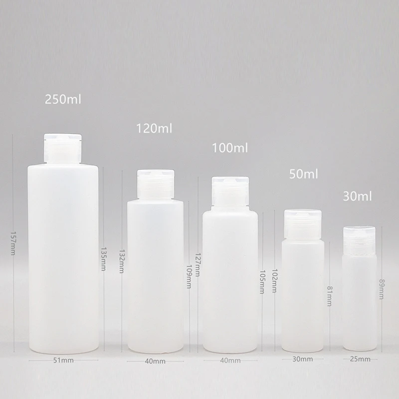 Kosmeetika All-pudel Serveerimiseks Flokeerimisega Lotion Pudel Pigistada Šampooni Pudel Voolik 10-120ML Clamshell Pudel Reisi Meik Tööriist - 5